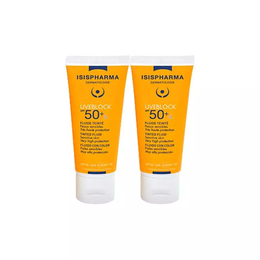 Isis Pharma Uveblock Tinted Fluid Spf50+ Duo Offer