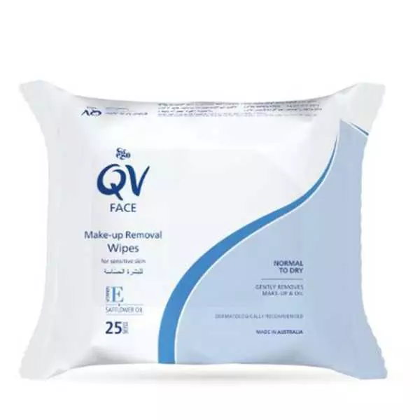 QV Face Make-Up Removal Wipes 25 Pieces